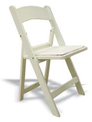 White Resin Chair