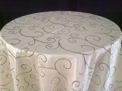 Champange Swirl Linen 108''